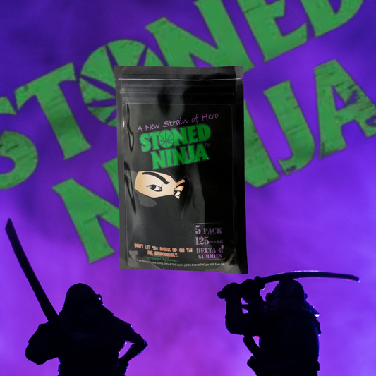 25mg Stoned Ninja Delta 8 Gummies(5 pack) ASSORTED FLAVORS