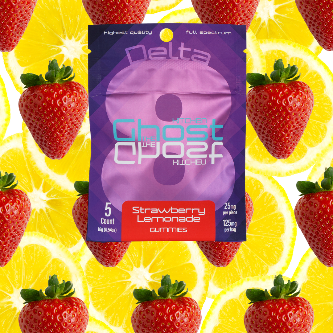 25mg Delta 8 Gummies(5 pack) STRAWBERRY LEMONADE